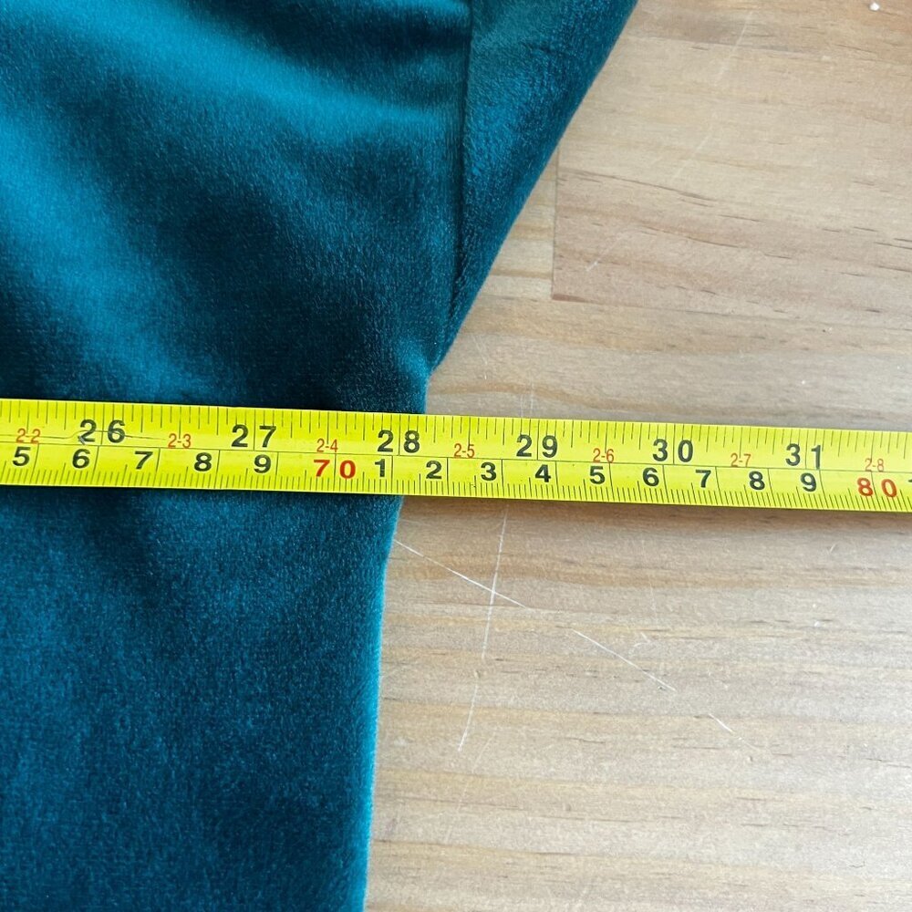 Cable Gauge Studio Womens Plus Sz 2X Cowl Neck Pullover Velour Sweater Top Green - Picture 6 of 8